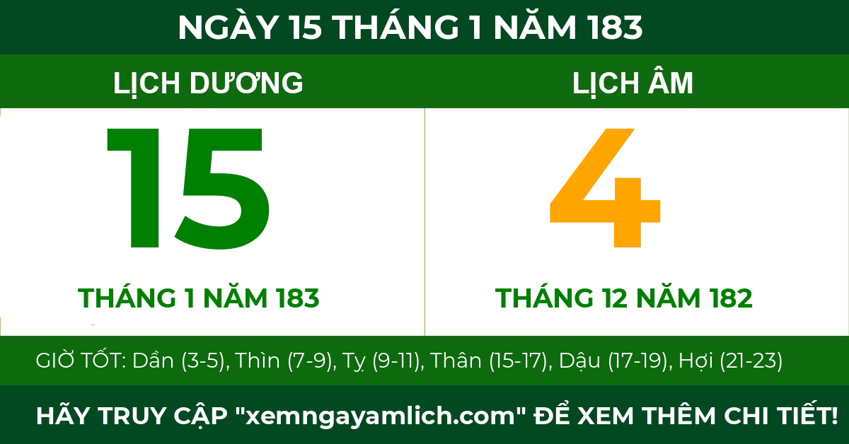 lịch âm ngày 15 tháng 1 năm 183