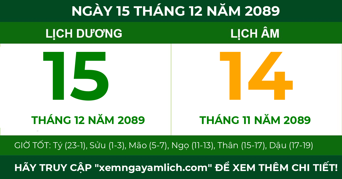 lịch âm ngày 15 tháng 12 năm 2089