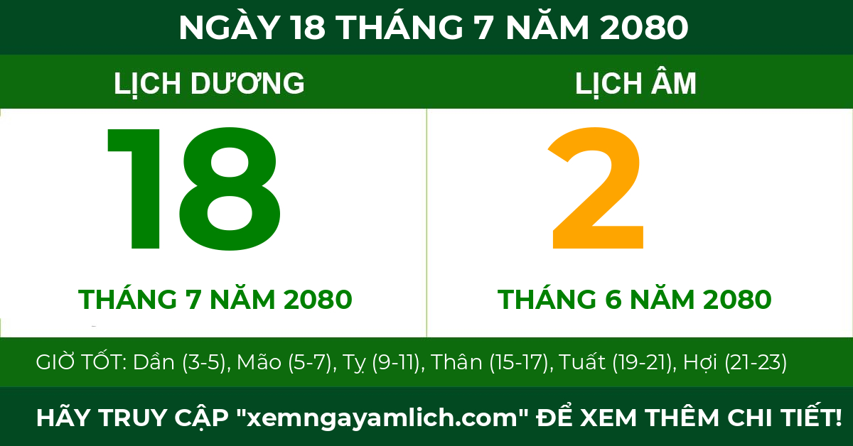 lịch âm ngày 18 tháng 7 năm 2080