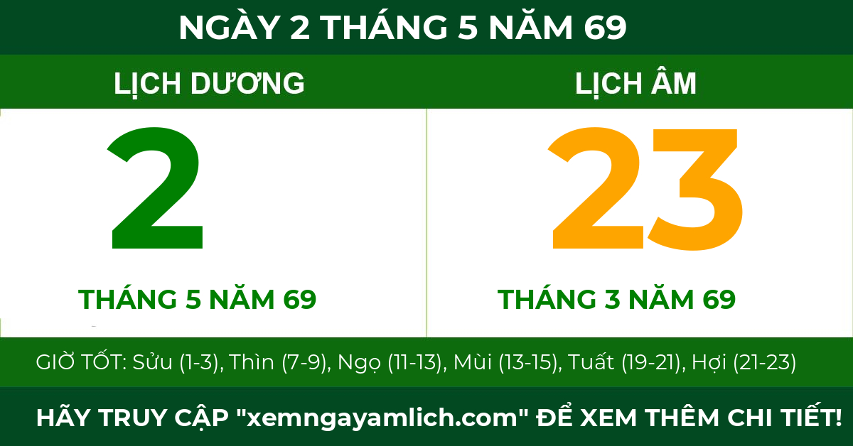 lịch âm ngày 2 tháng 5 năm 69