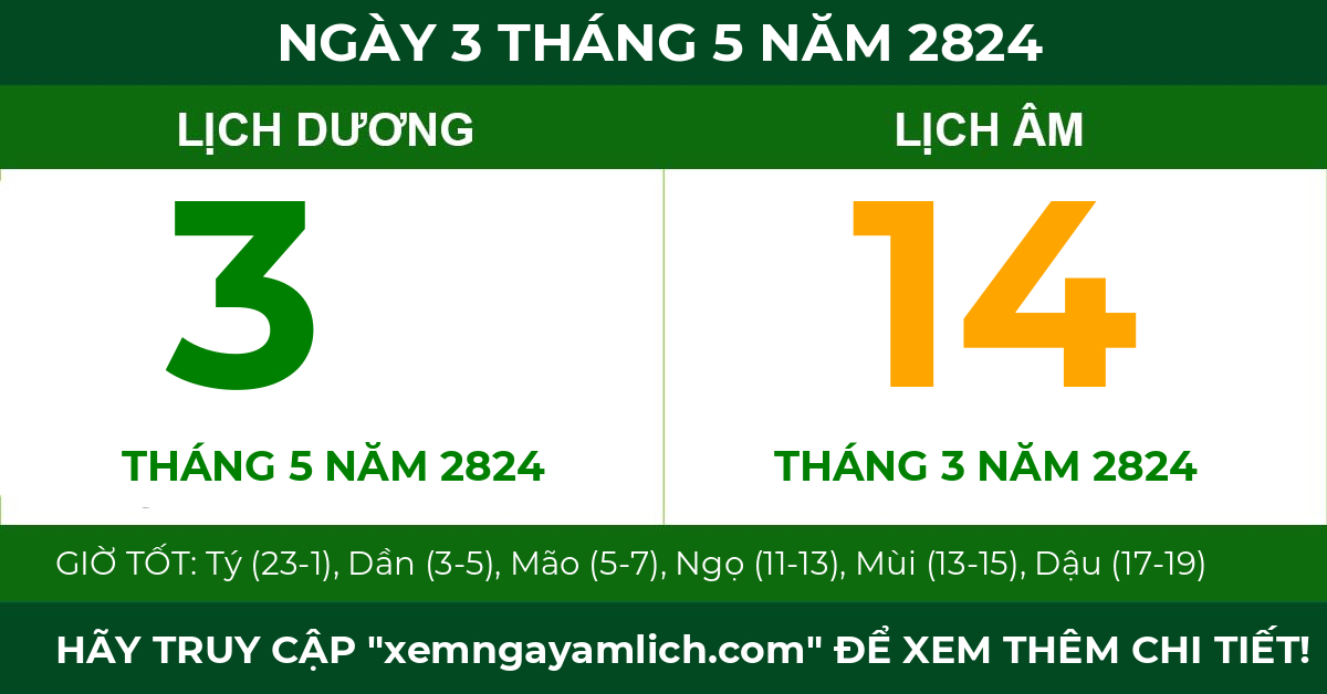 lịch âm ngày 3 tháng 5 năm 2824